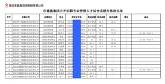 德晟集團(tuán)公開(kāi)招聘專(zhuān)業(yè)管理人才綜合成績(jī)及體檢名單公布